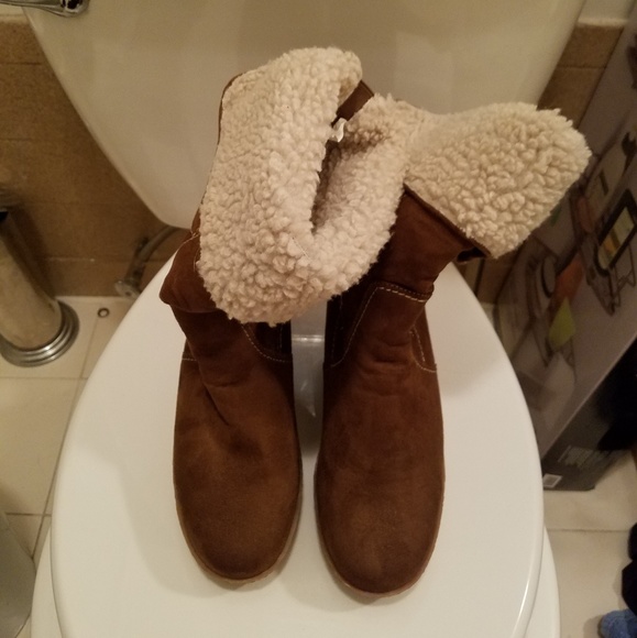 no name Shoes - Camel boots